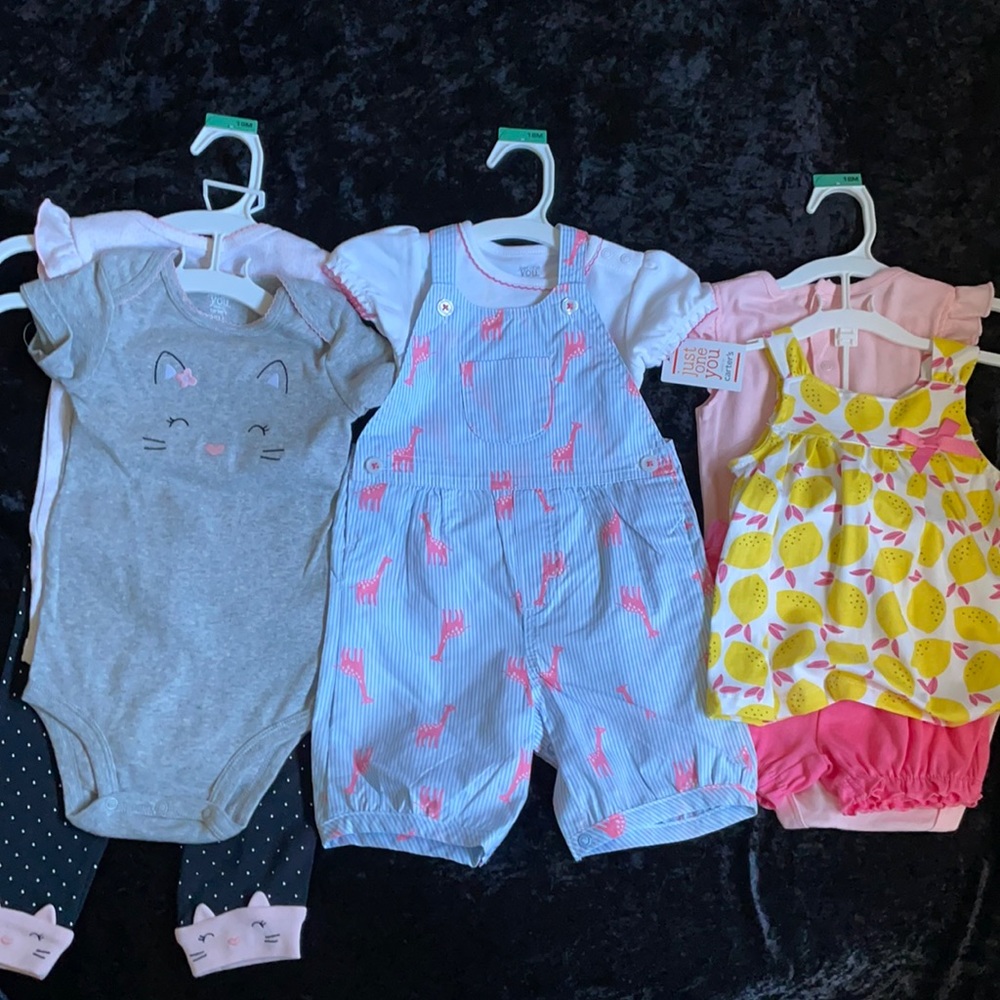Baby Girl Carter’s Just One You Sets (18 M) NWT